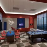 Evia Arcade games room with billiards at D'Evia Residences